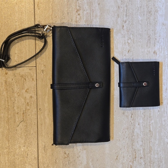 Lodis Handbags - Lodis New York Designer Versatile Snap Clutch with Matching Mini Wallet